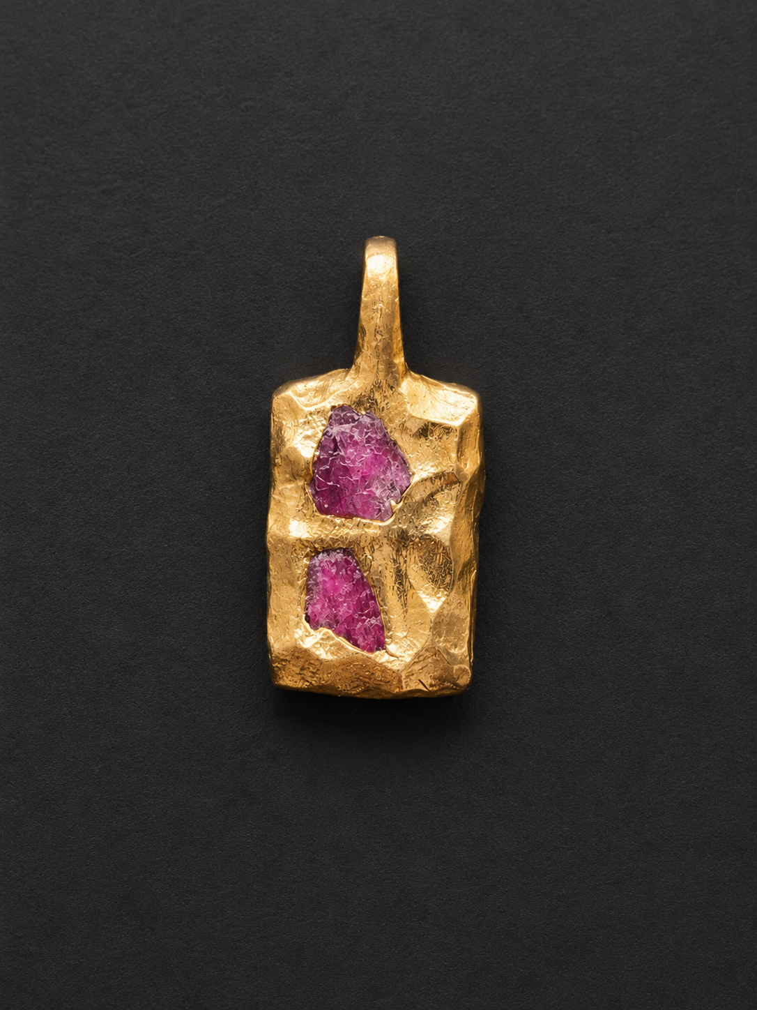 Double Ruby Petite Pendant