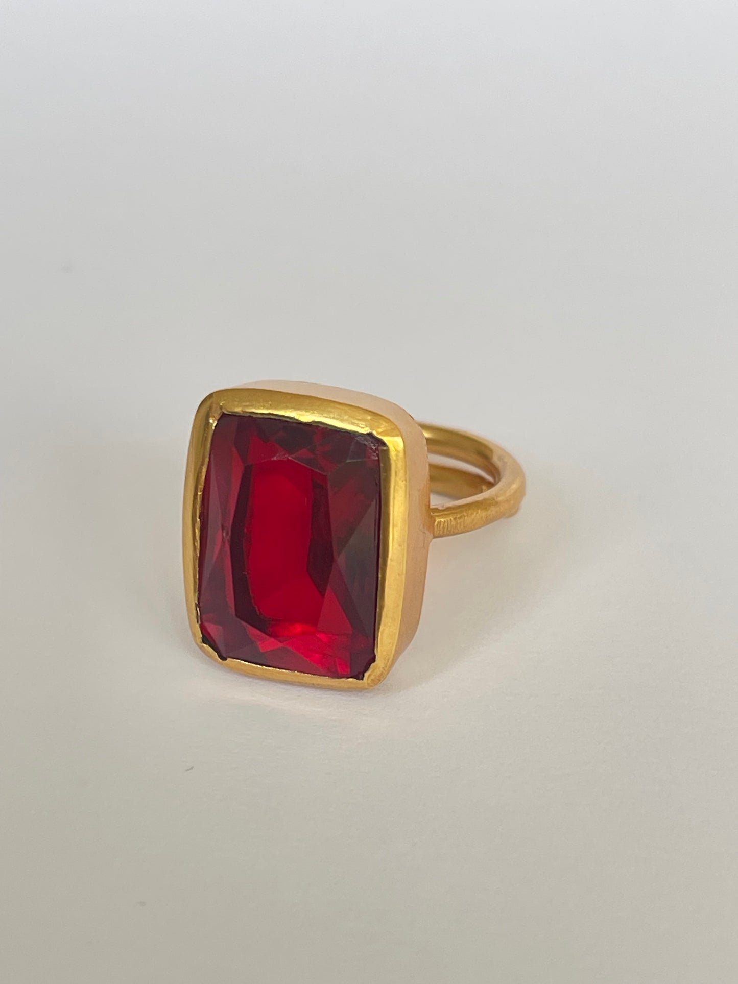 Ruby Red Statement Ring