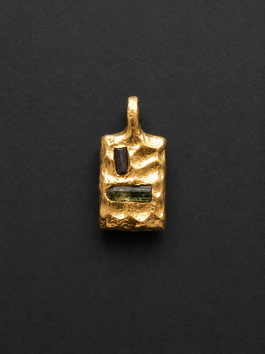 Double Mali Garnet Petite Pendant