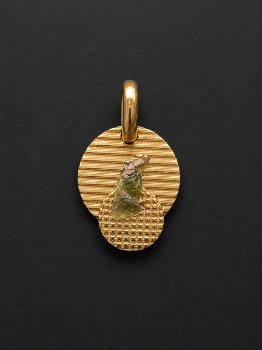 Circular Mali Garnet Pendant