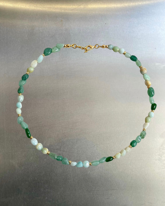 Aoi – Amazonite & Aventurine Necklace