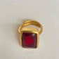Ruby Red Statement Ring