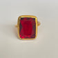 Ruby Red Statement Ring