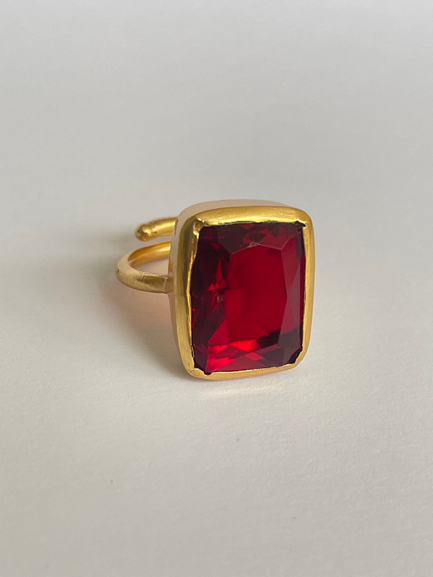 Ruby Red Statement Ring